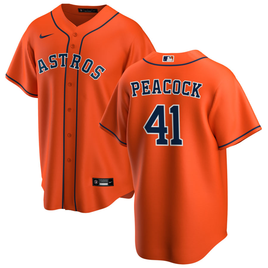 Nike Men #41 Brad Peacock Houston Astros Baseball Jerseys Sale-Orange